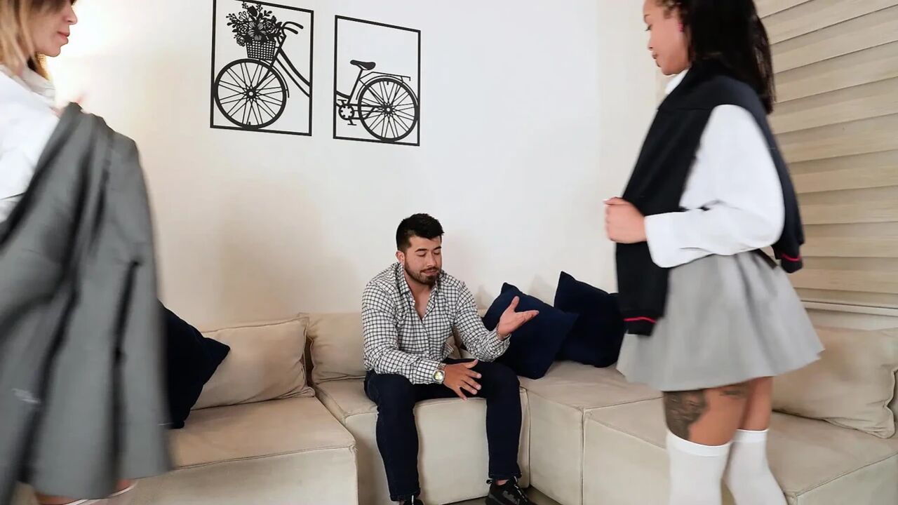 Threesome with the Principal After Class, Just so We Don't Get Kicked Out of College