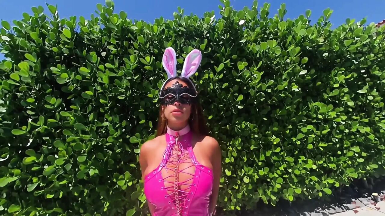Pink Bunny MILF Rides Dick on Easter
