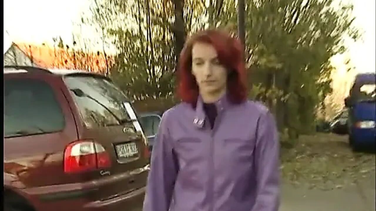 Redhead teen with small tits gives an amazing blowjob at casting