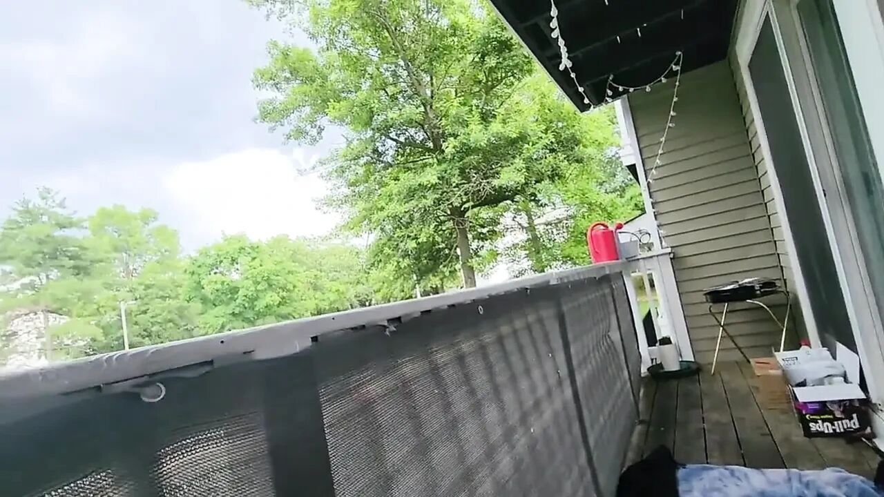 Public Porch Fuck