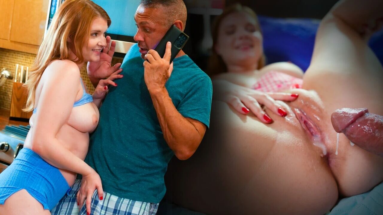 MyPervyFamily - Stepdad Can't Resist Ginger's Fluffy Muff - Harlow West