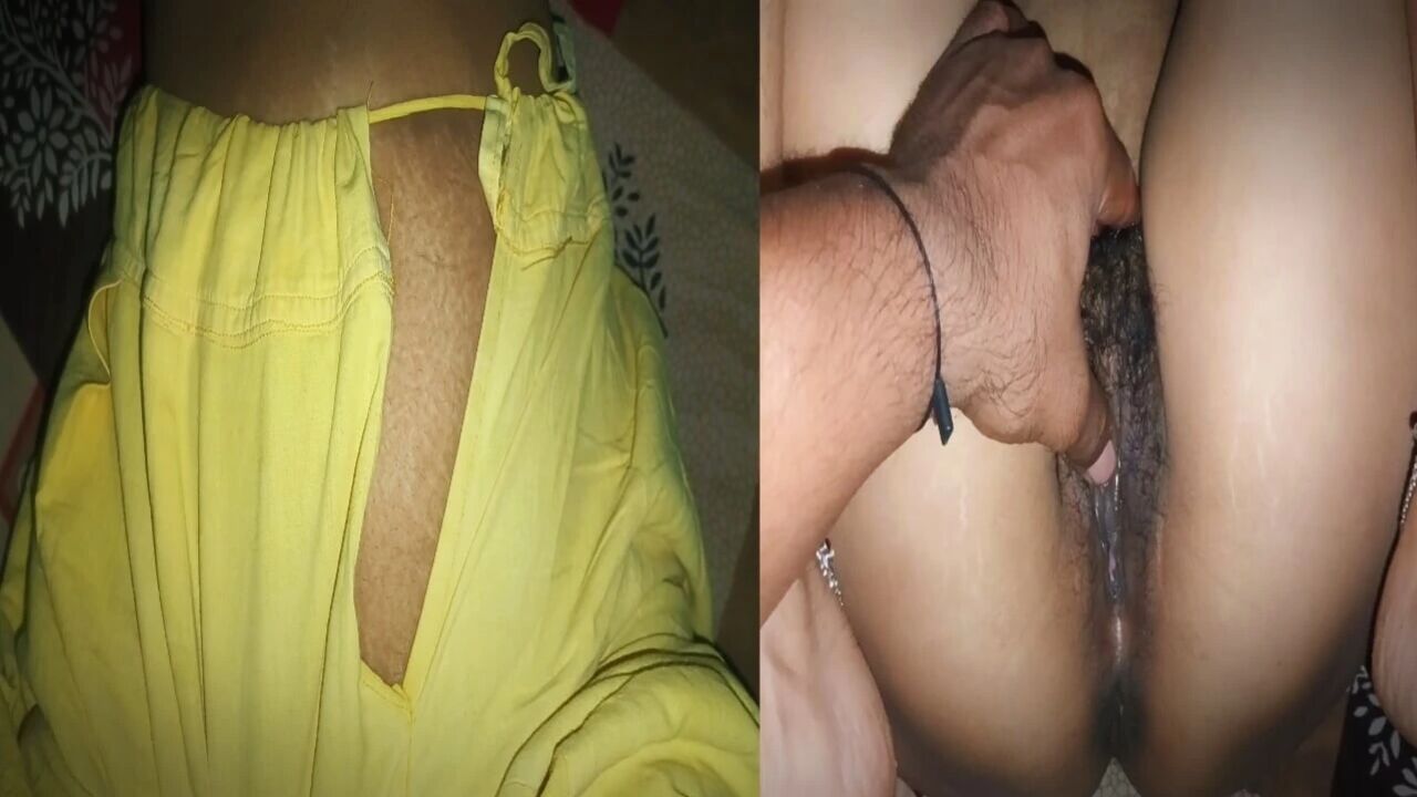 Ah uh put my finger in my pussy and fucked my pussy, fucked me a lot in doggy style, made my pussy hole bigger by my husband.