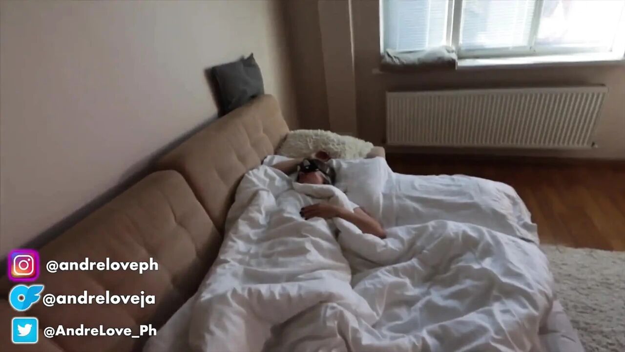 // Foot Fetish // Andre Love in White Socks Jerking off Her Lover's Cock