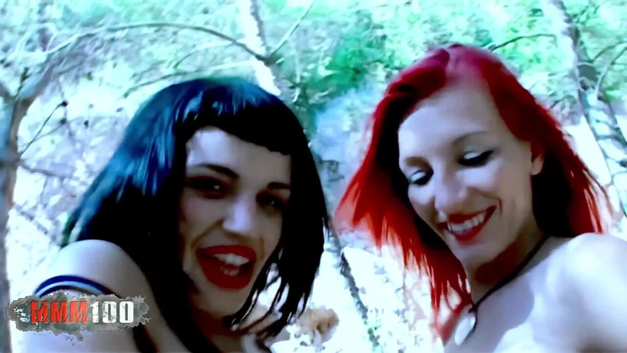 Nina Roberts: 2 Sexy Pornstars in Sexy Lesbian Action in the Forest