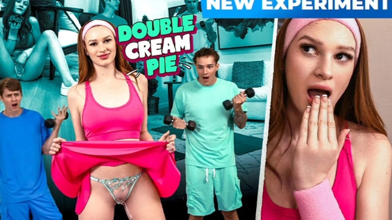 Tiny Stepsister Harley Love Gets Double Creampied by Stepbro and His Best Friend