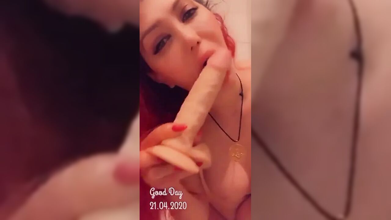 Spit on Dildo and Suck It so Dirty