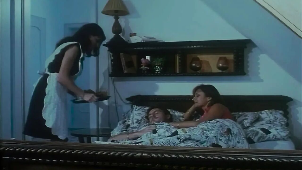 Husband Enjoys Wife and Maid in a Threesome