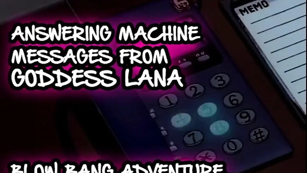 AUDIO ONLY - Answering machine Messages 2 blow bang adventure