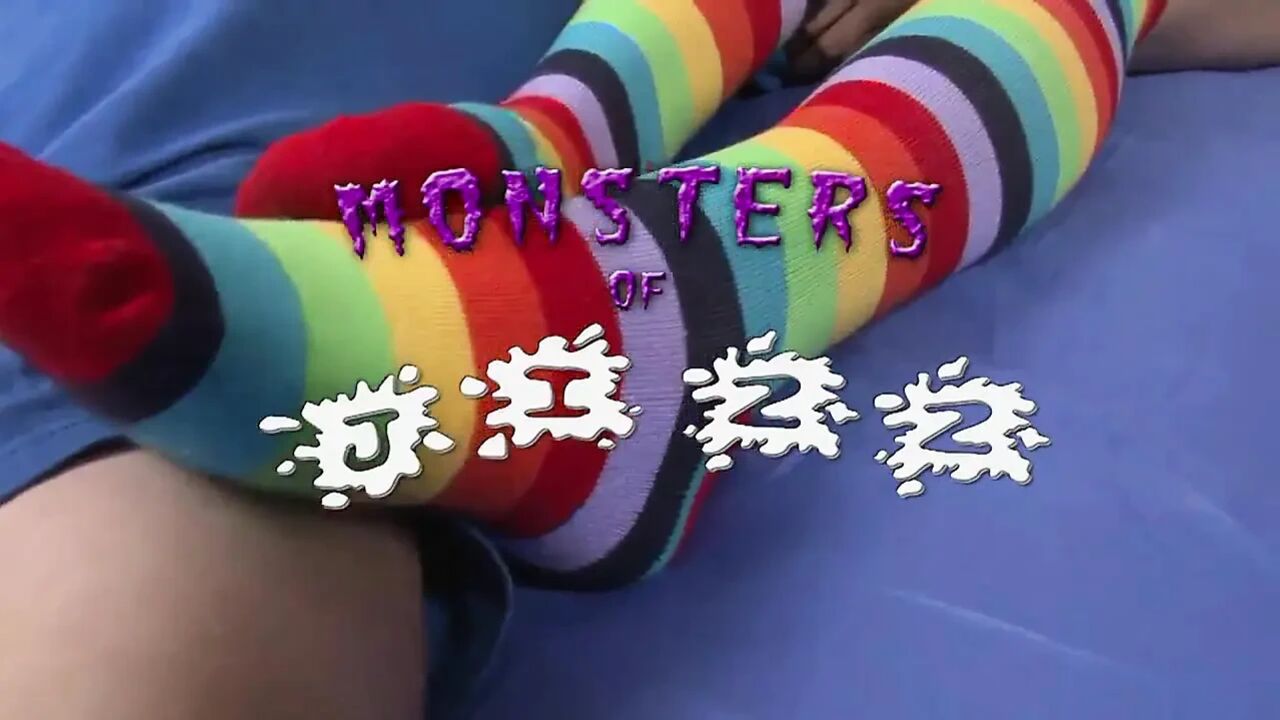 Rainbow Socks Footjob