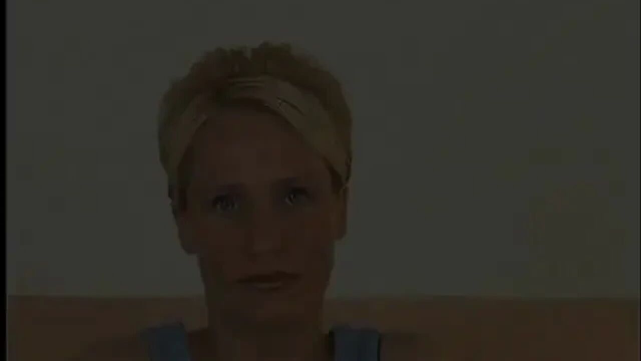Blonde cutie dildoing her cunt in vintage solo video