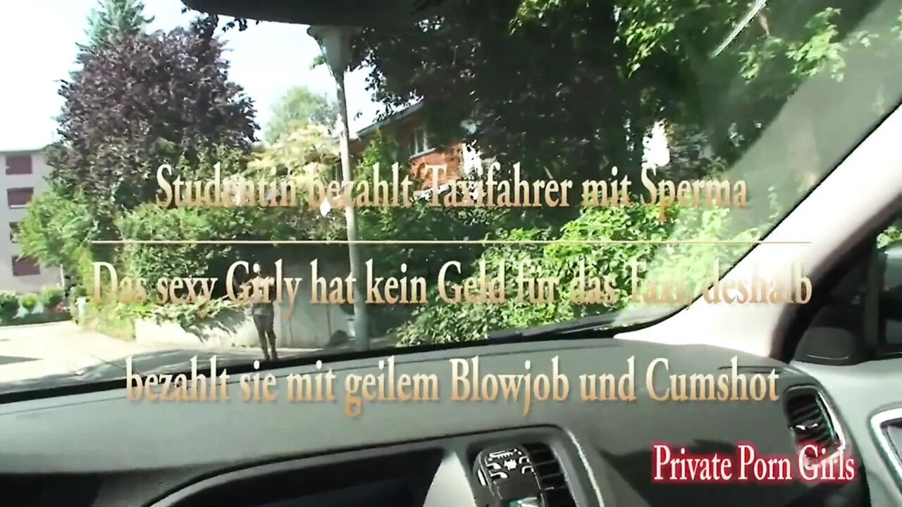 Sexy slut likes blowjob in car