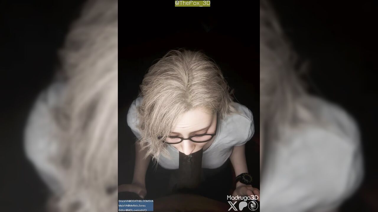 Resident Evil RE9 - Grace working overnight for that promotion Black Remix Color (Sound) WM By Madruga3D Animation 3D Hentai
