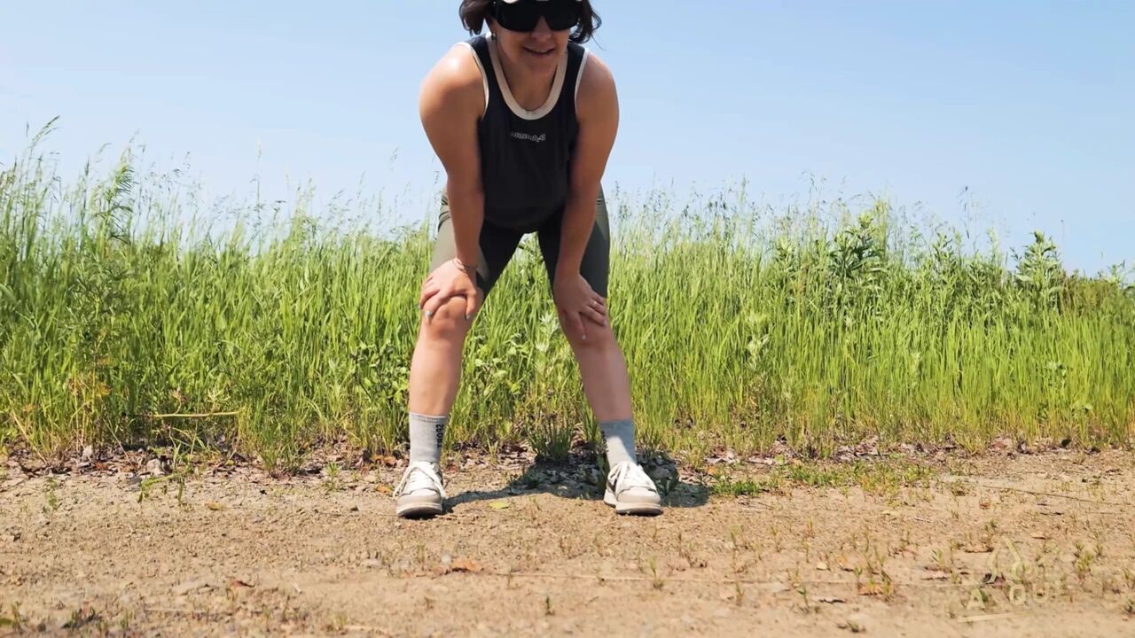 118. Let's Go for a Walk in the Fresh Air? Follow Me and Jerk off to My Butt in Shorts, My Legs and My Nipples.