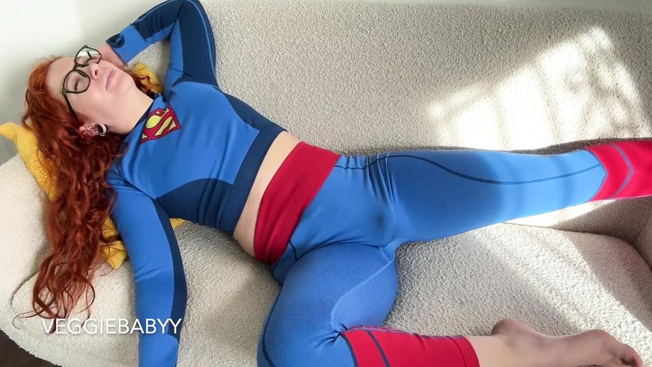 Kryptonite, Sph, and CBT Make Small Cock Futa Supergirl Cum Hard