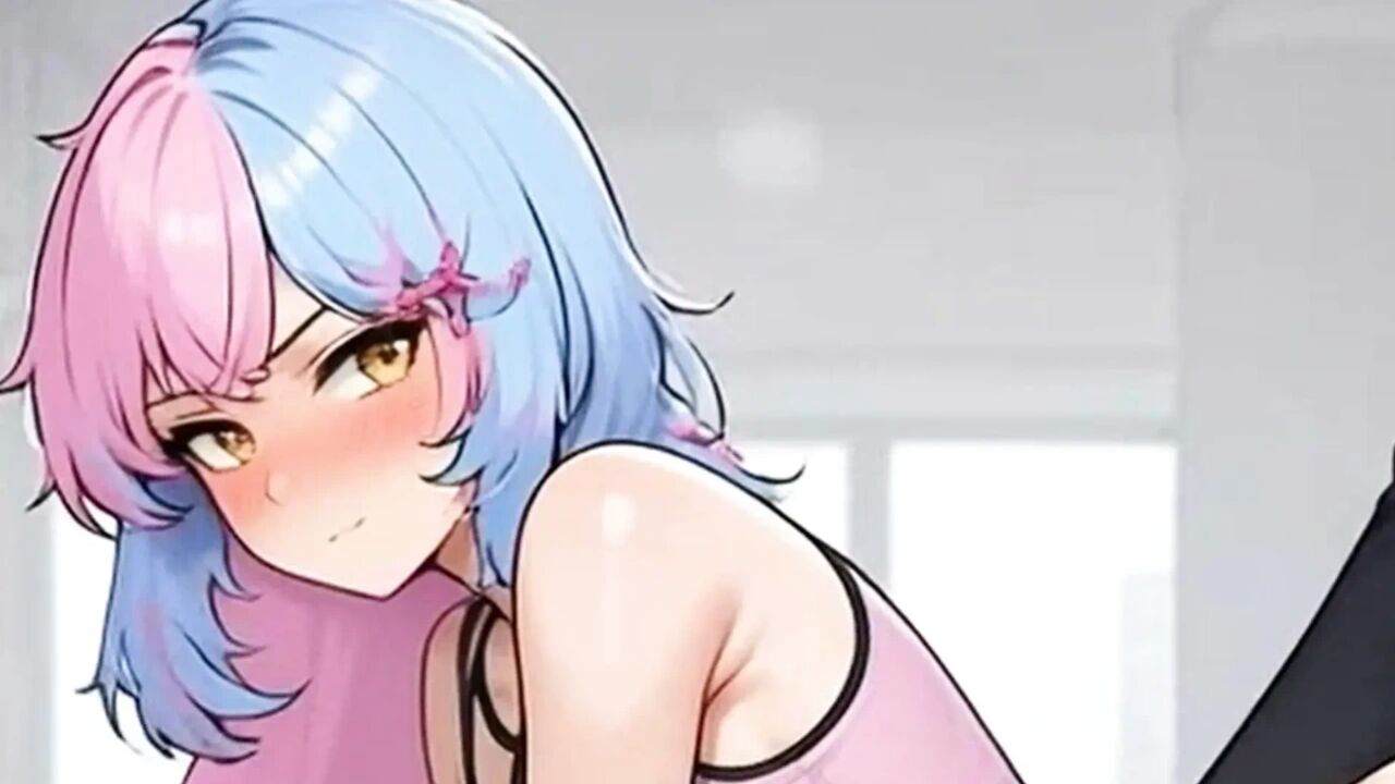 Waifu Secretary POV – Latina & Colored Hair Office Close-Up Teasing