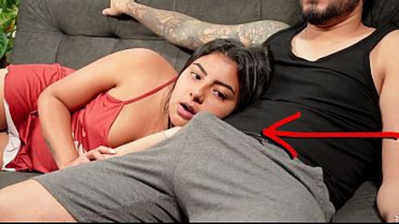 My stepbrother got really horny while we were watching a movie. Our stepmother caught us!