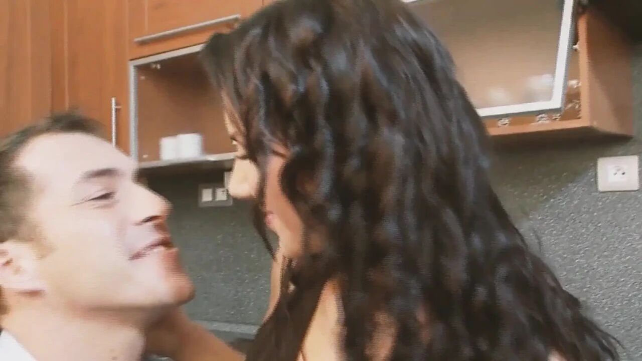 Fucked Curlies Scene-2 Beautiful Brunette with Small Breasts Ends up Filled with Semen