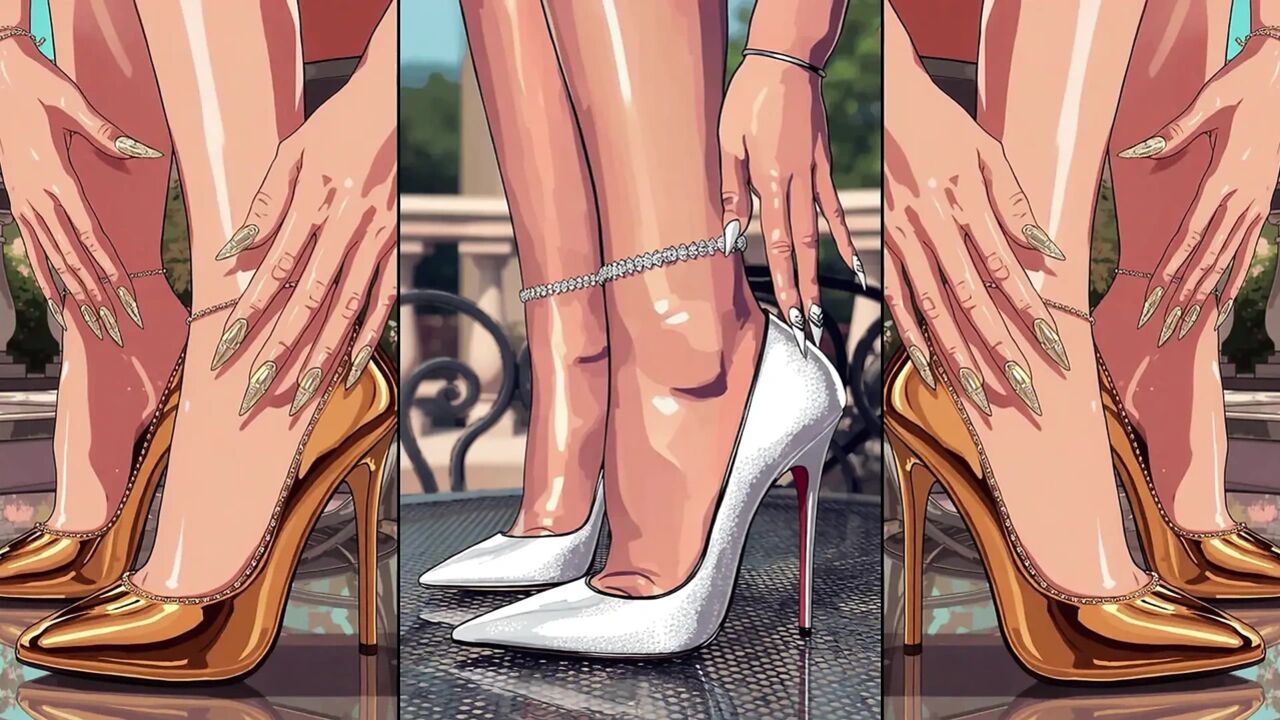High-Heels get cum from alle sites an will be licked by hot anime girls Chapter 2