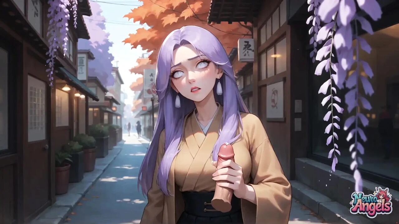 Purple Hair Sensation: Tokyo Alley Cum Drip