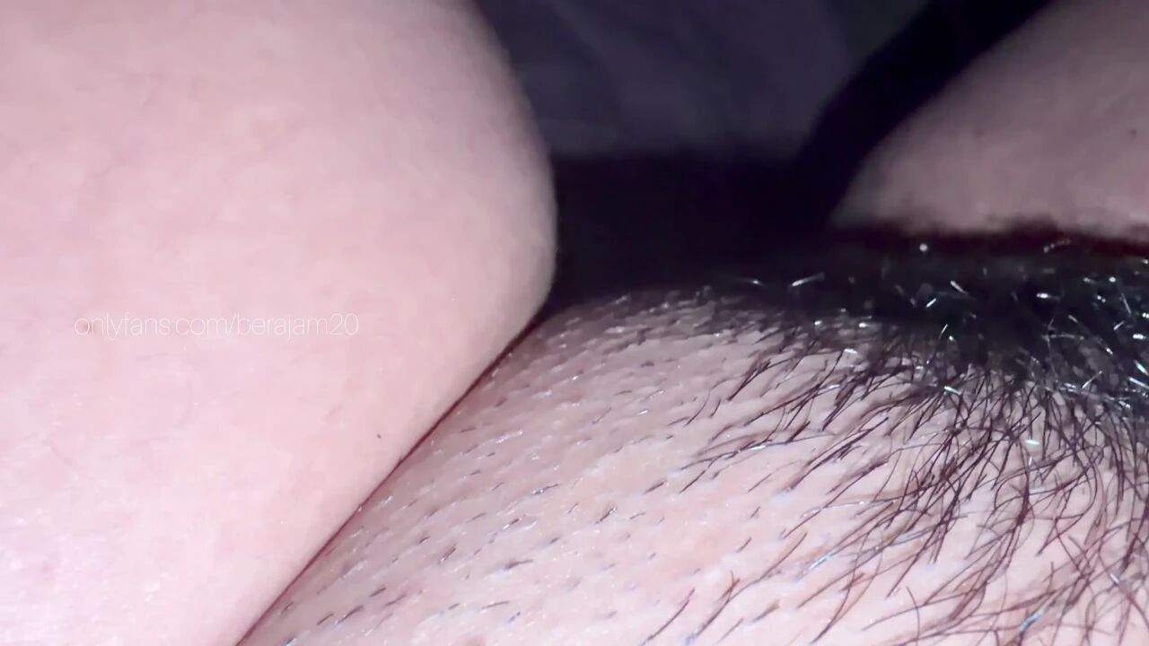 Nighttime massage ends with female masturbation, pajamas, sexy