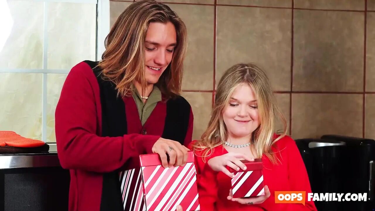 A sexy, trampy stepsister and her MILF stepmom get down and muddy in a naughty Christmas orgy!