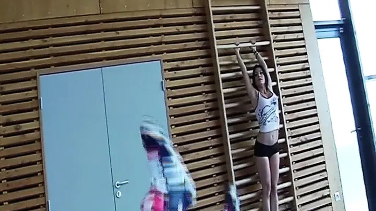 French Babe Ass Fucked by Her Trainer in Gym