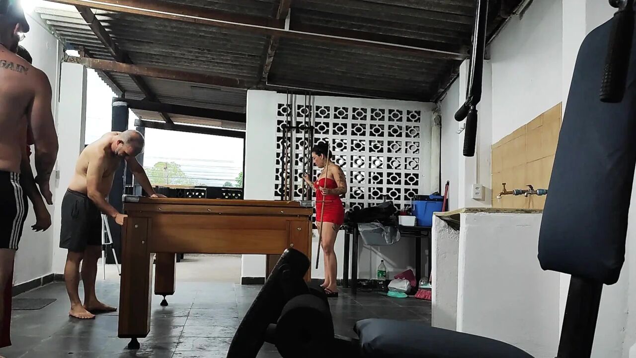 Playing Pool with the Stepsisters, Two Big Asses