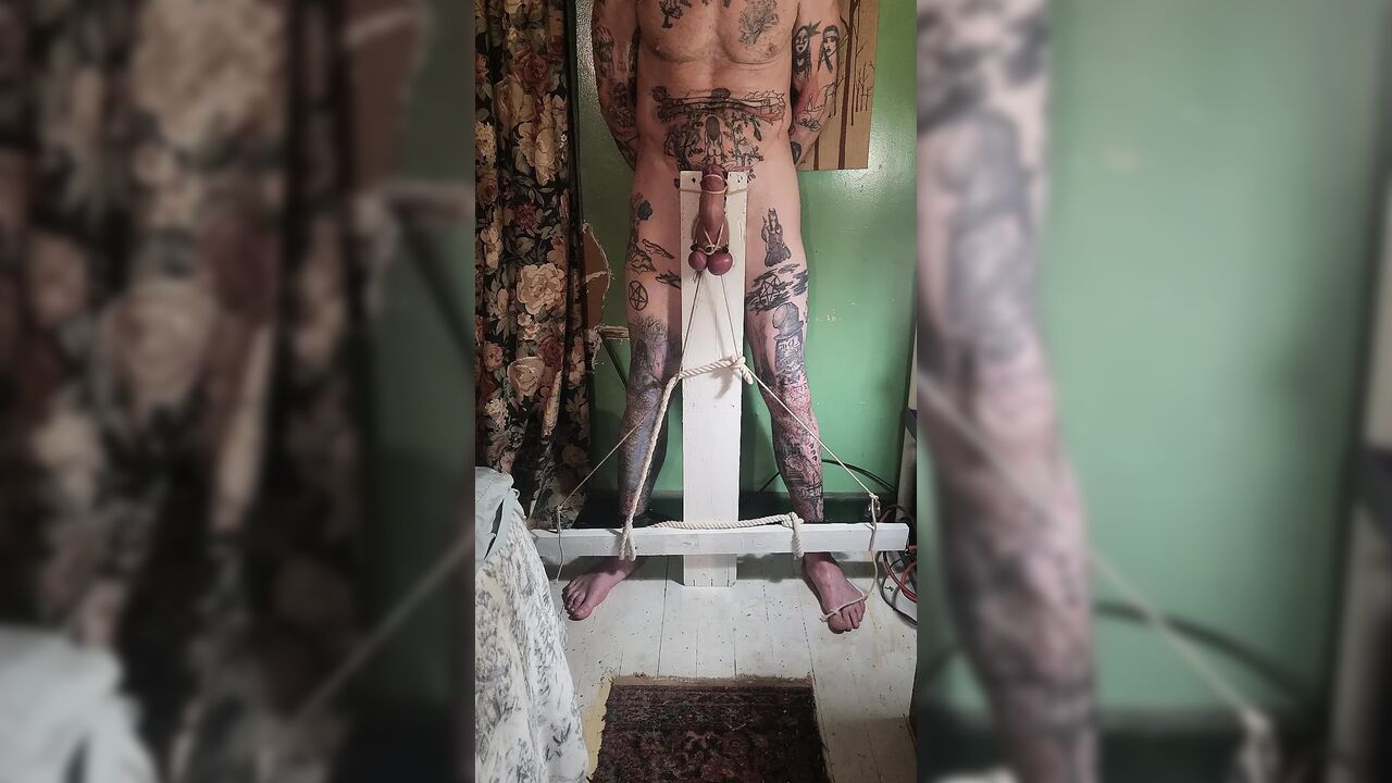 Unholy Crucifix Ballbusting