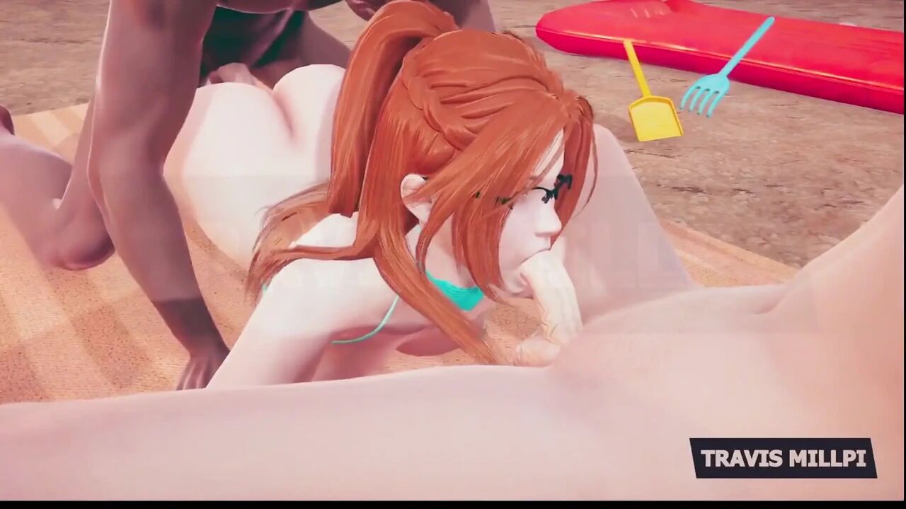 Double Penetration in the Beach