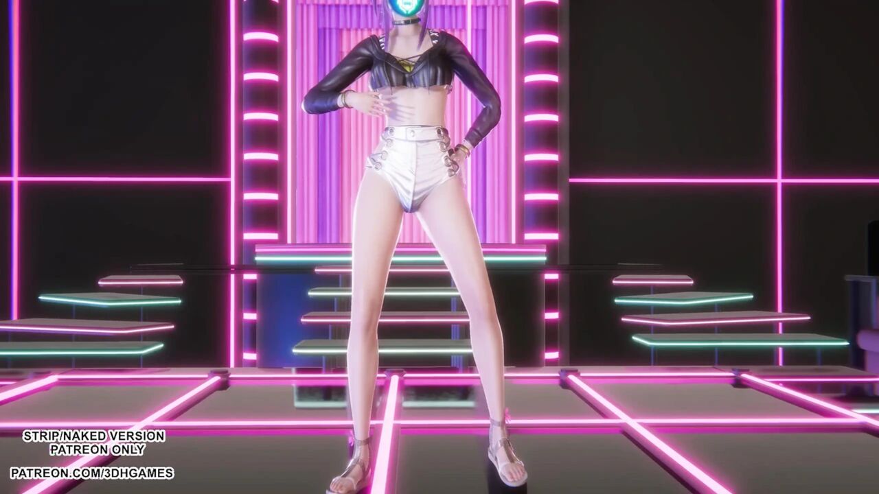 MMD HWASA - NA - Akali Sexy Kpop Dance League of Legends Hentai Uncensored 4K 60FPS