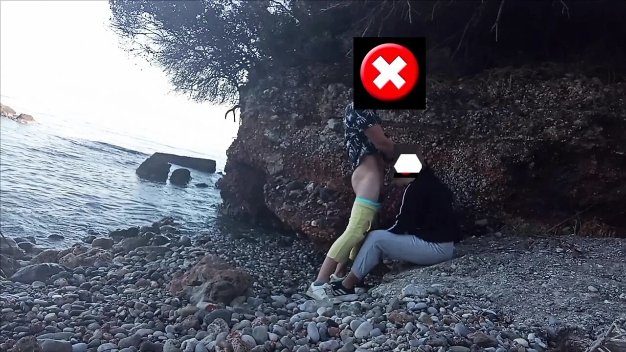 I cum in her mouth twice on the beach