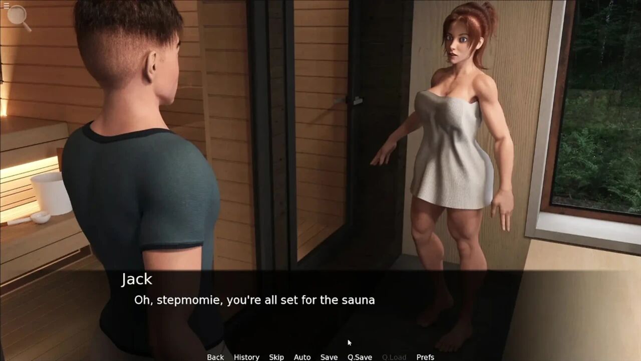 Stepmom Fingering Her Pussy And jack Jerking His Cock In Sauna