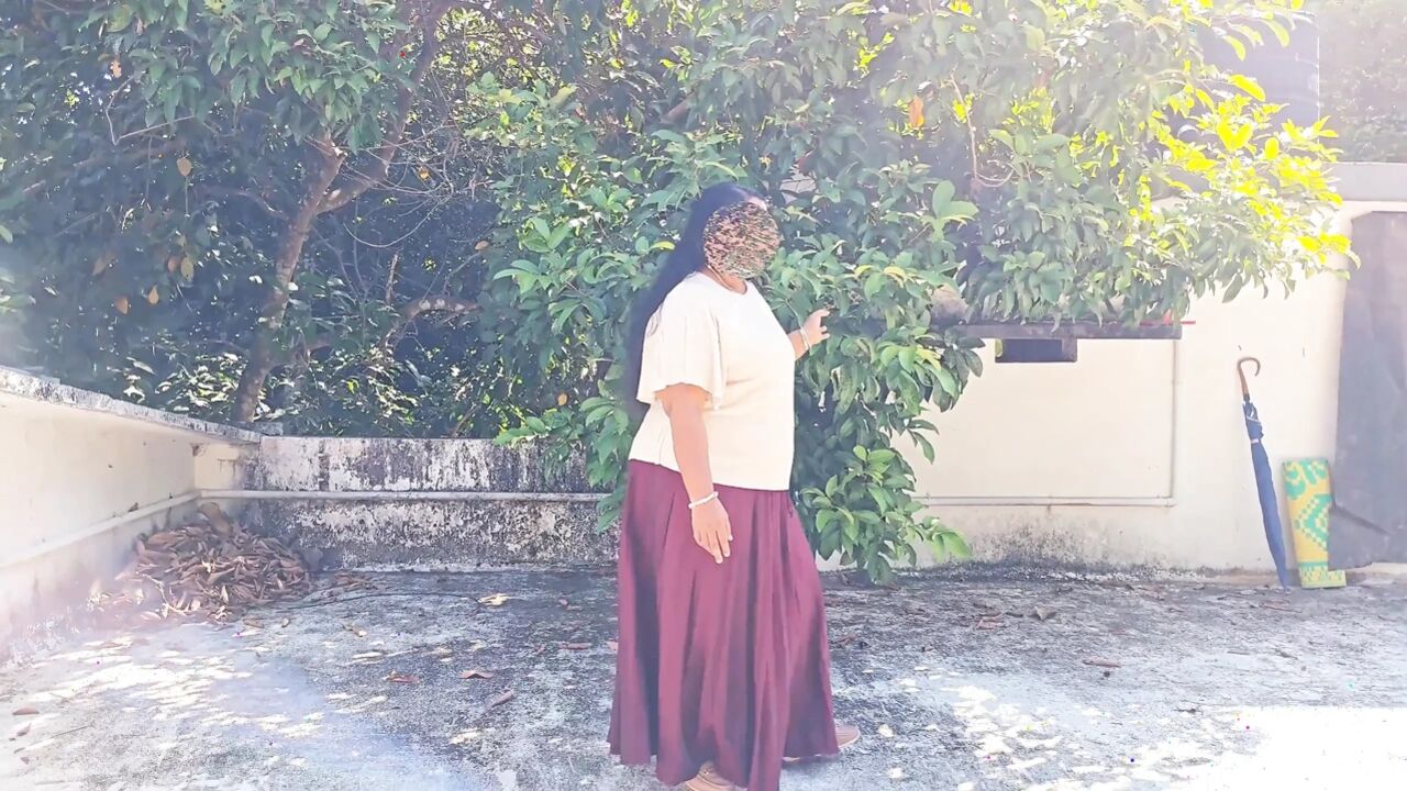 Desi Girl in Skirts, Getting Completely Nude Outdoor