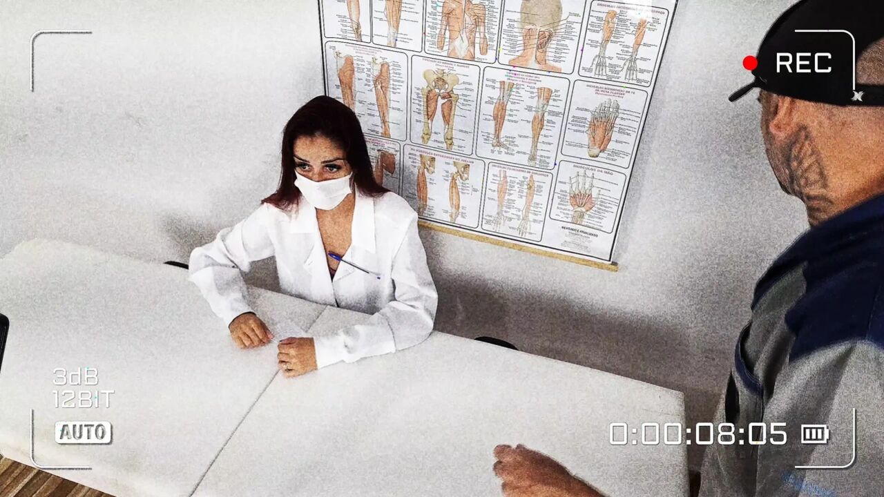 Nurse Stares at Patient's Hard Cock!