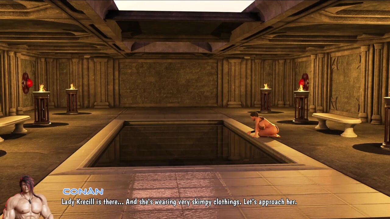 Bathhouse Fuck with Krecill - Conan Grinds His Monster Cock on Her Massive Boobs & Destroys Her Fat Ass