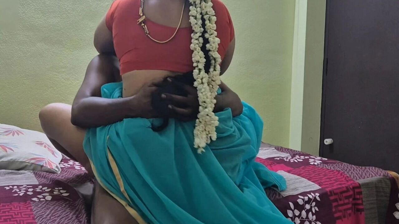 My Desi Sexy Neighbour Wife in Saree and Red Blouse Handjob & Riding My Cock Sex