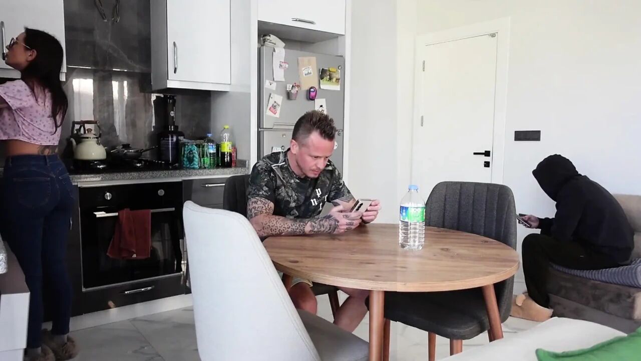 As Soon as My Husband Left for the Store, He Immediately Fucked Me in All Holes!