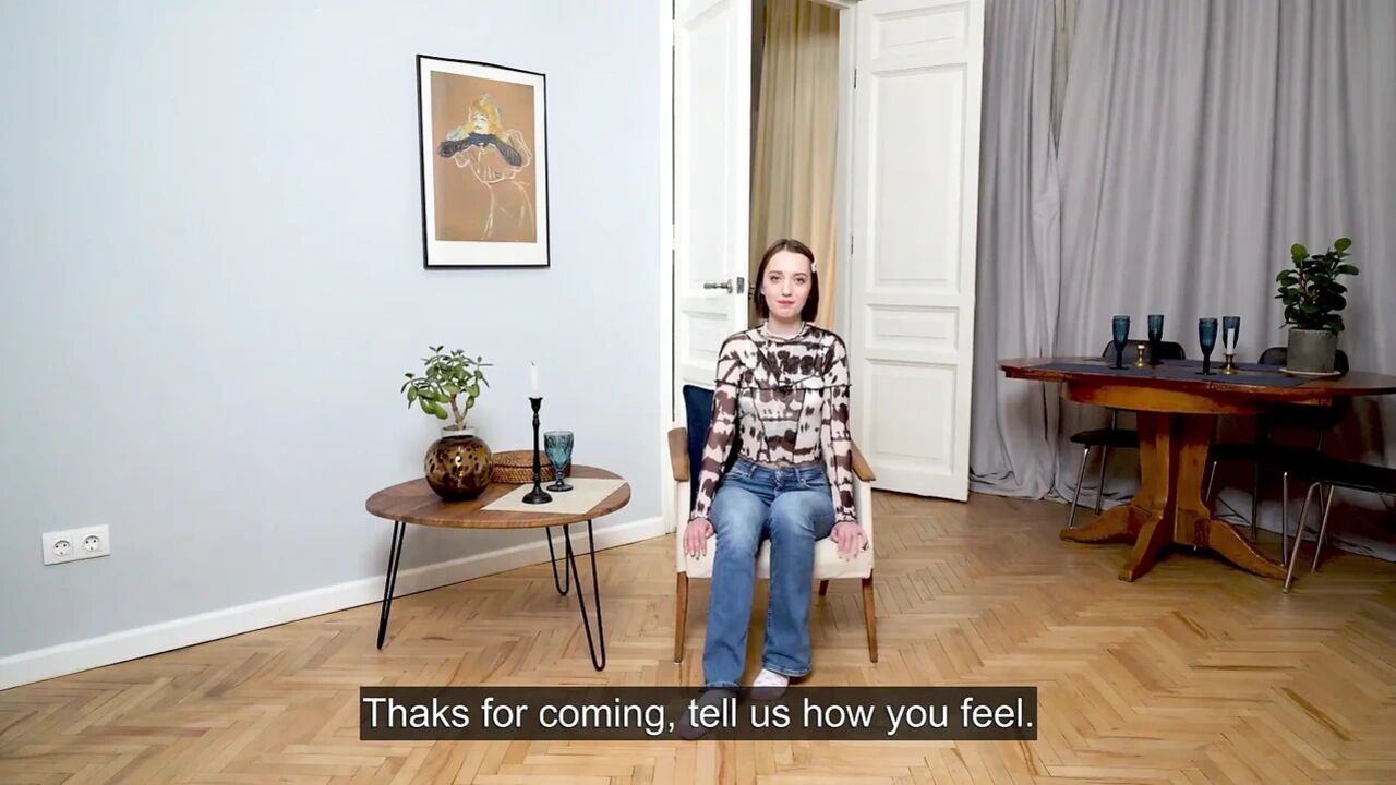 Galina Shamel tatted Russian virgin solo action