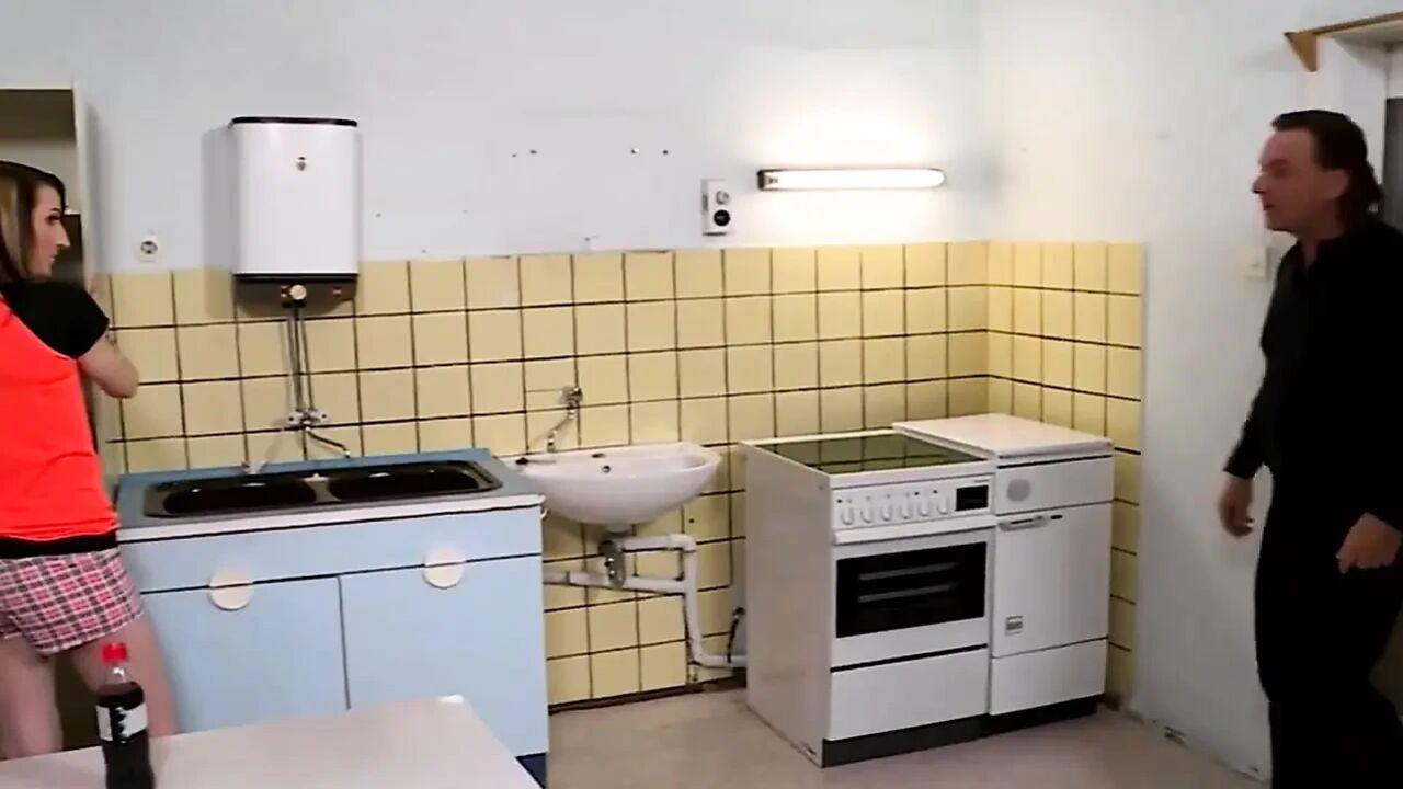 Beautiful Housewife Gets Fucked Hard by Her Husband in the Kitchen