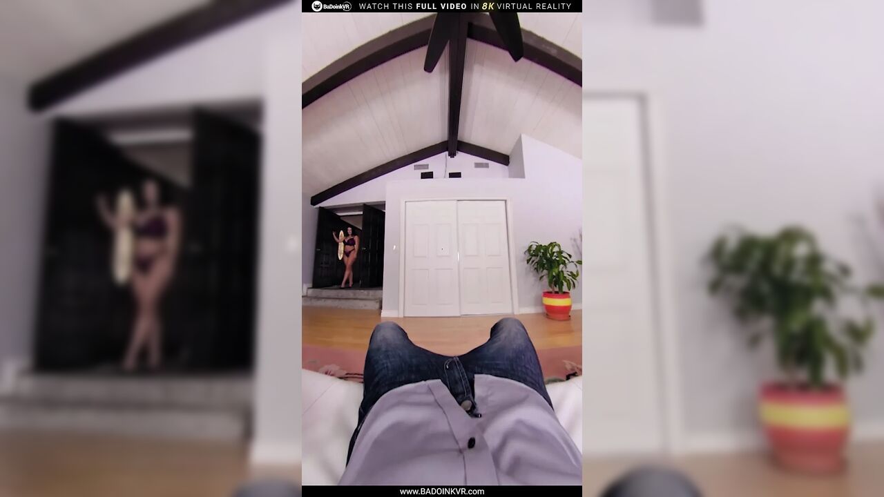 BaDoinkVR Angela White Teases You As She Gets Oiled Up And Ready To Ride Your Cock Part 1