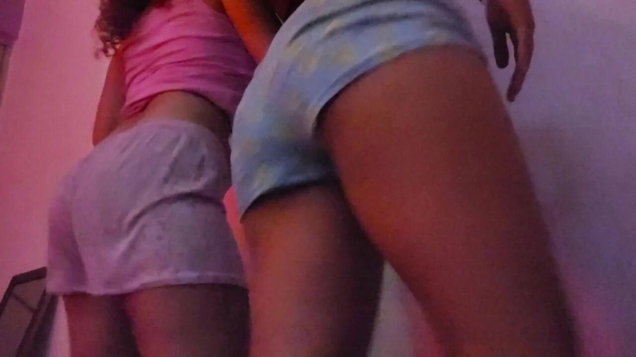 two lesbians bitches DANCE twekiong