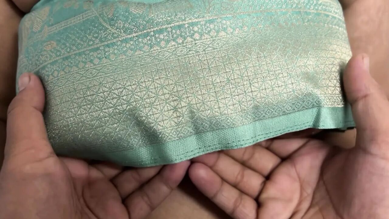 Indian wife fucked in hot blue banarsi saree and chudai