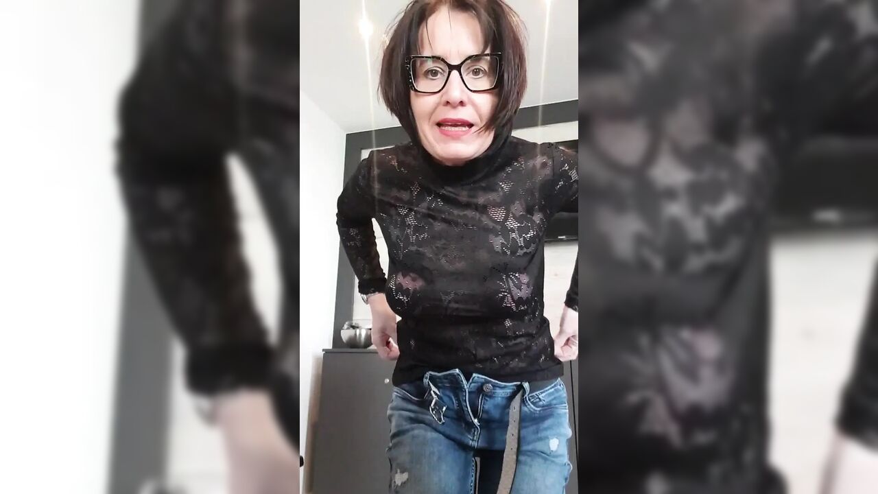 Short nude run in the office