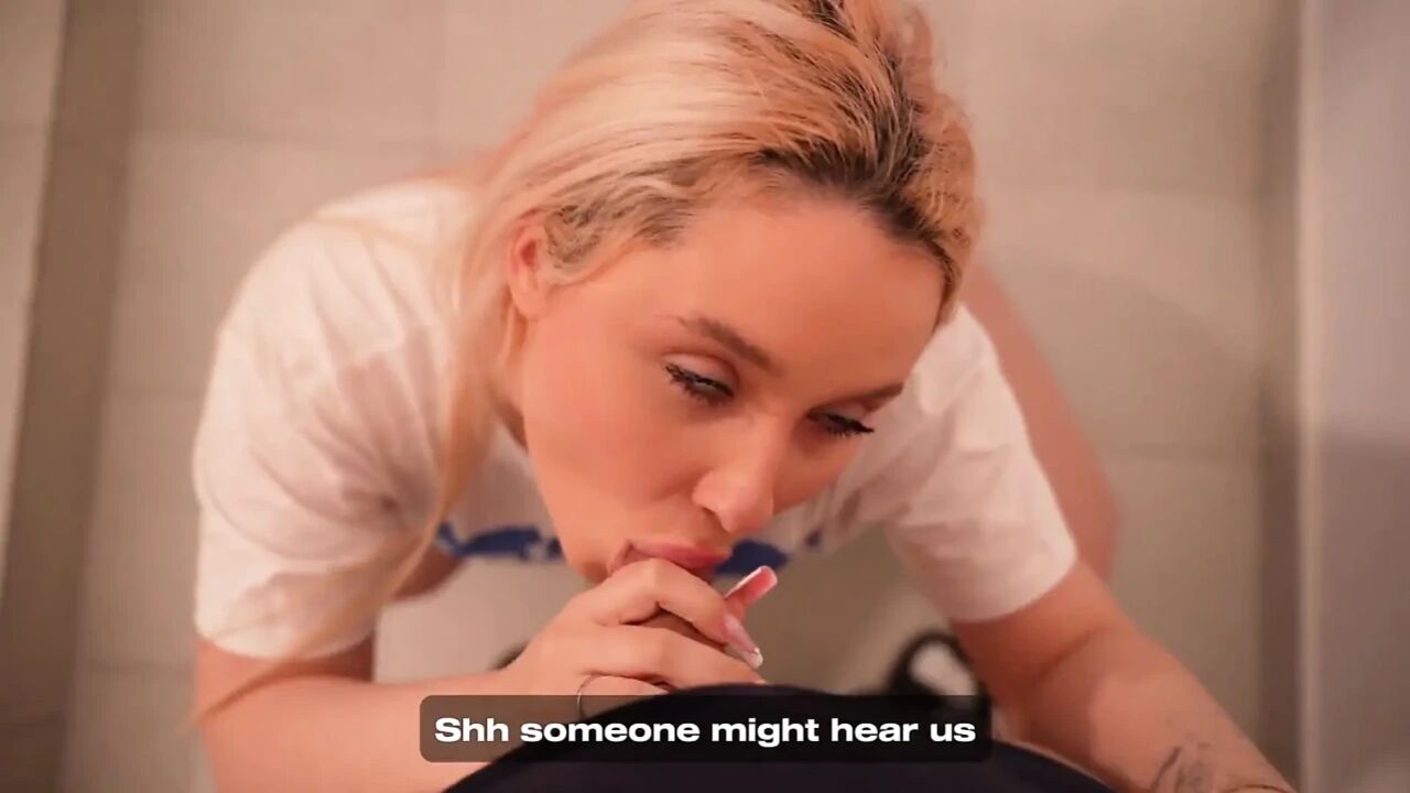 Neighbor Gave Me a Blowjob in the Stairwell, Then I Fucked Her at Her Place