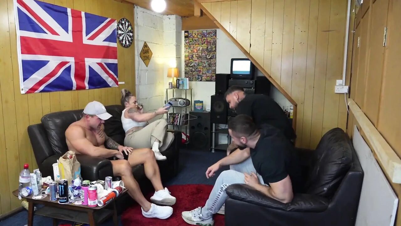 Wife Gangbanged by 3 Big Cocks!