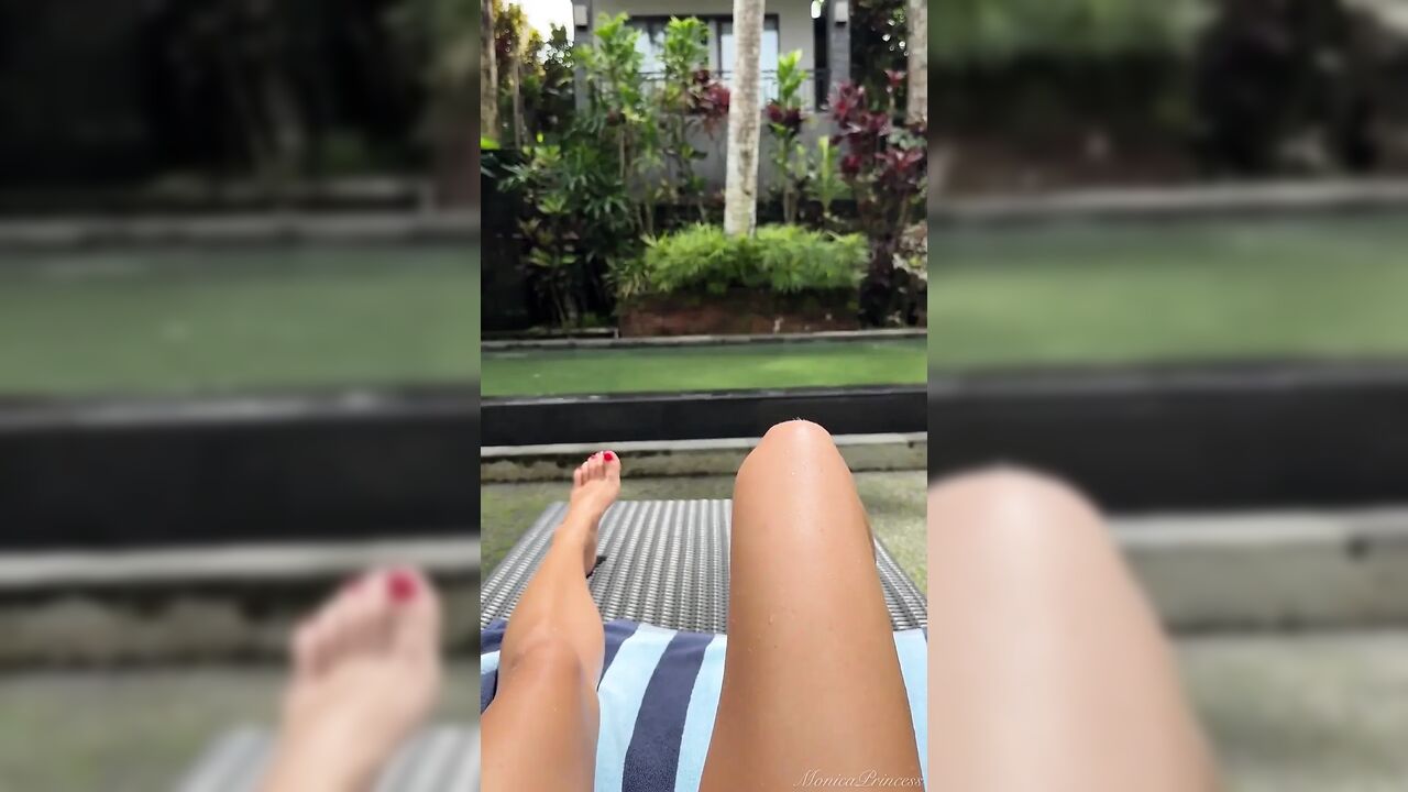 Lounging at the Public Pool, Tits Flashing, Ass in Your Face
