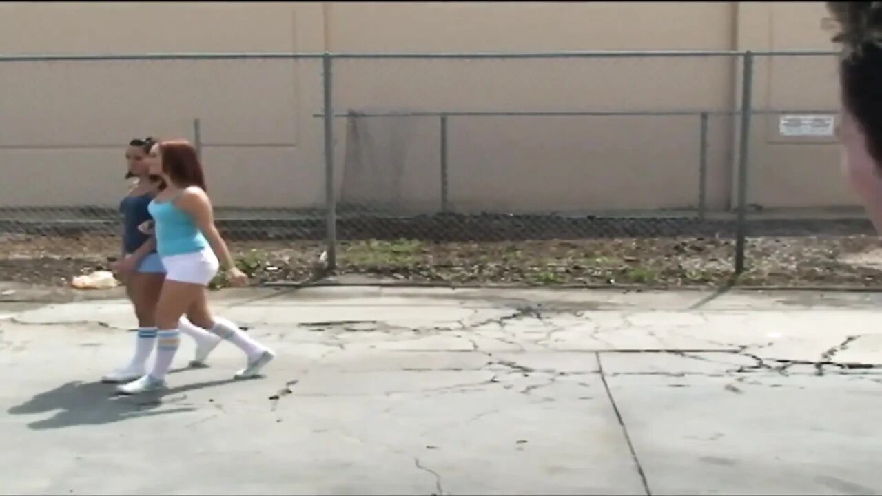 Sweet teens are pleasuring dude's big dong