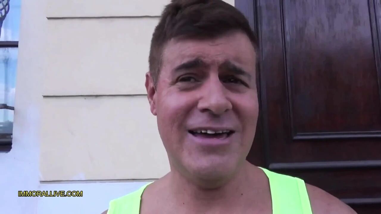 Tattooed dude goes to meet his best buddies new secretary.