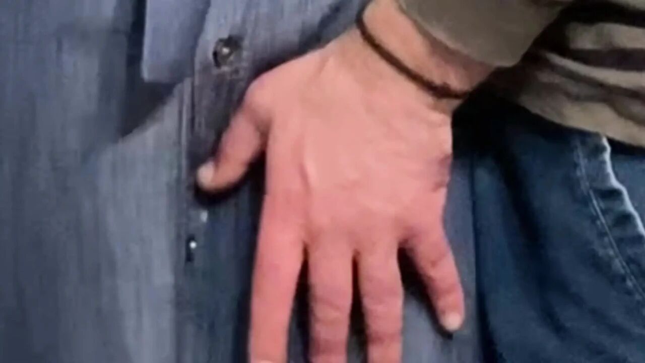 Dirty Hobby! Old Man Fingering Perfect Pussy in Public