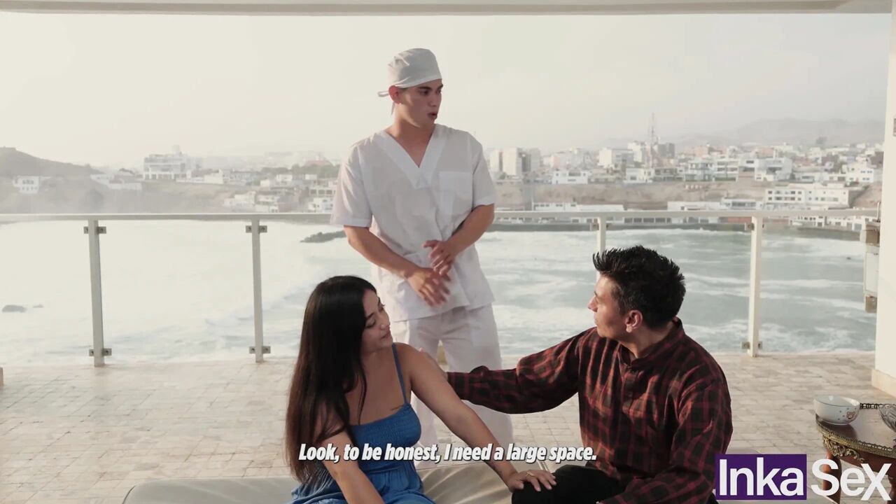 Masseuse Touches My Young Peruvian Wife and Ends up Fucking Her in Front of Me.